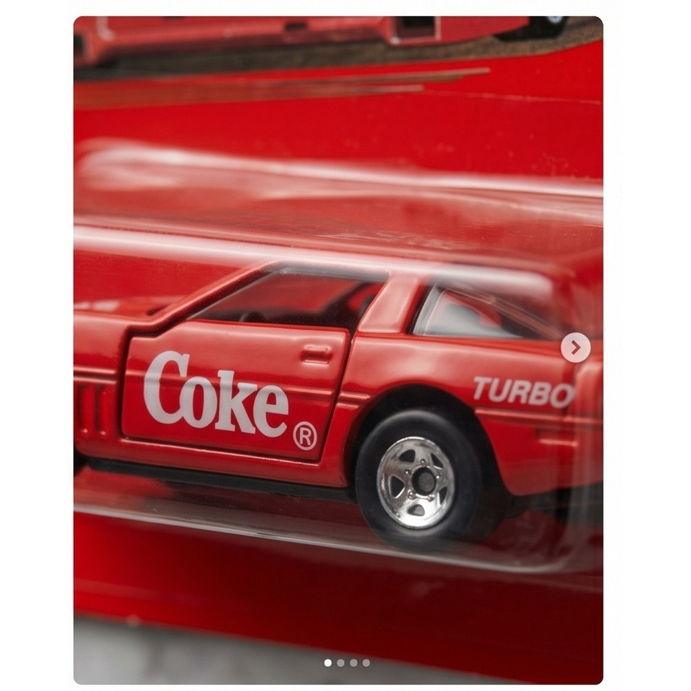 Vintage Coca-Cola Hartoy 1988‎ Die-Cast Metal Toy Vehicle Corvette Turbo Red NIP - Picture 9 of 10